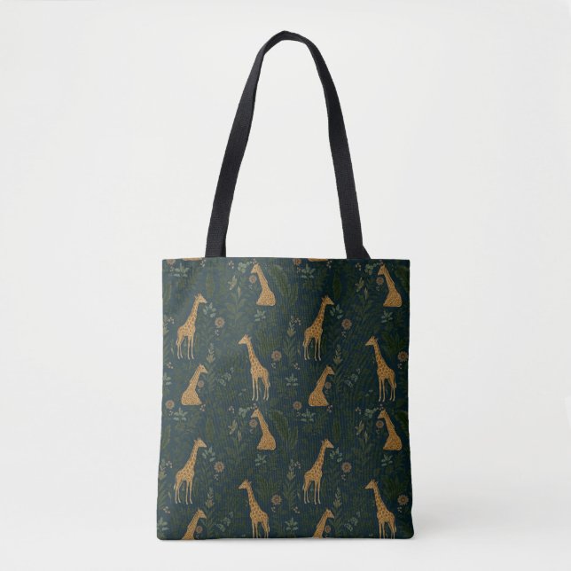 Bolso De Tela Giraffe Hangout Tropical (Anverso)
