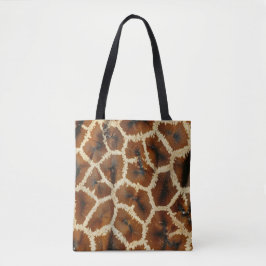 Bolso De Tela Giraffe moderna de moda Imprimir marrón