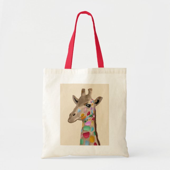 Bolso De Tela Giraffe multicolor (Frente)