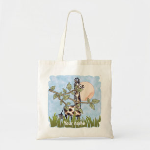 Bolso De Tela Giraffe Ocultando