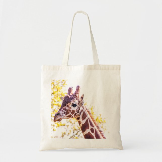 Bolso De Tela Giraffe Portrait (Frente)
