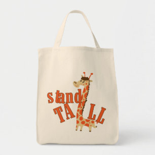Bolso De Tela Giraffe Stand Tall