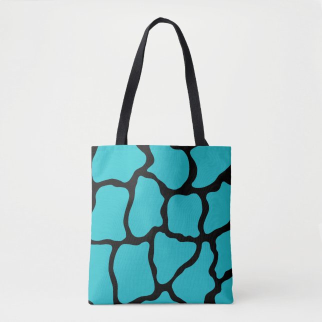 Bolso De Tela Giraffe Turquesa Beach Purse Tote Bag Regalo (Anverso)