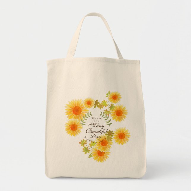 Bolso De Tela Girasol (Frente)