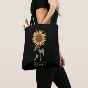 Bolso De Tela Girasol 8647 86 47 Sutil Floral Boho Anti Trump