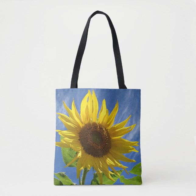 Bolso De Tela Girasol Alegre (Anverso)