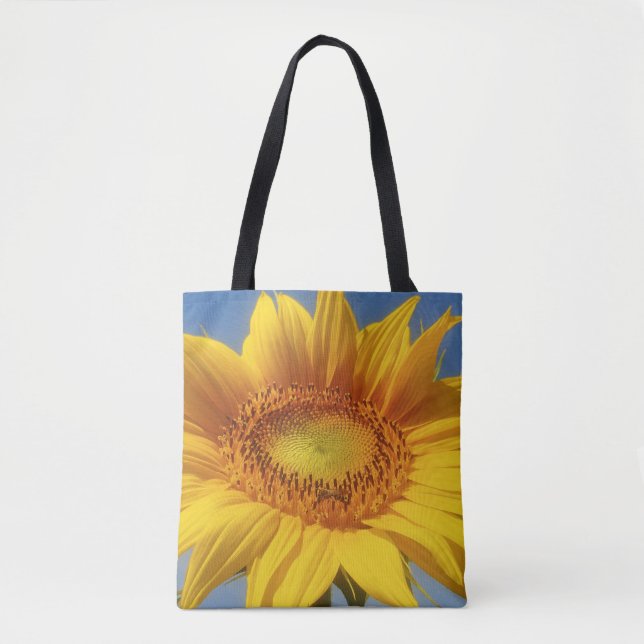 Bolso De Tela Girasol amarillo (Anverso)