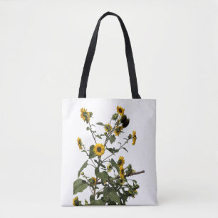 Bolso De Tela Girasol Amarillo Vibrante