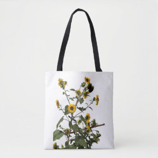 Bolso De Tela Girasol Amarillo Vibrante