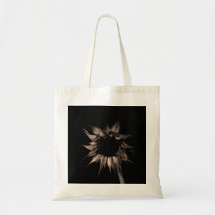 Bolso De Tela Girasol - Bella Artes de Sepia Fotografía única de
