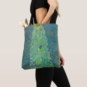 Bolso De Tela Girasol de Klimt, flores antiguas Art Nouveau