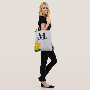 Bolso De Tela Girasol de monograma Gris Carbón Acuarela