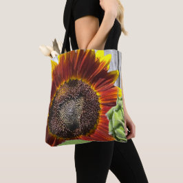 Bolso De Tela Girasol de puesta de sol 