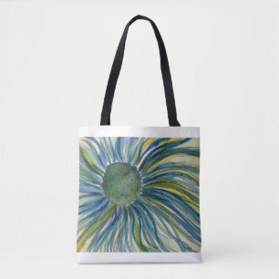Bolso De Tela Girasol en azul