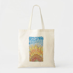 Bolso De Tela Girasol Flor Radiante