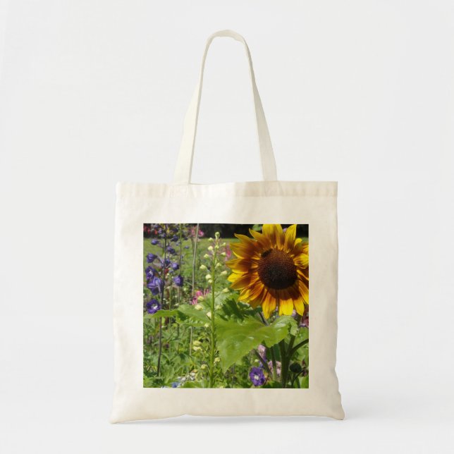 Bolso De Tela Girasol floreciente (Frente)