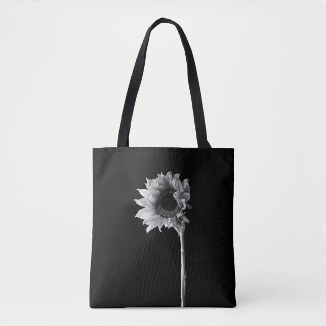 Bolso De Tela Girasol - Fotografía en blanco y negro (Anverso)