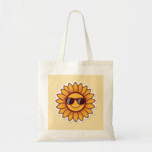 Bolso De Tela Girasol Genial con Gafas de Sol
