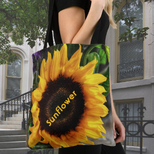 Bolso De Tela Girasol Rústico de Campo