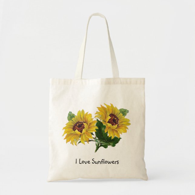 Bolso De Tela Girasoles (Frente)