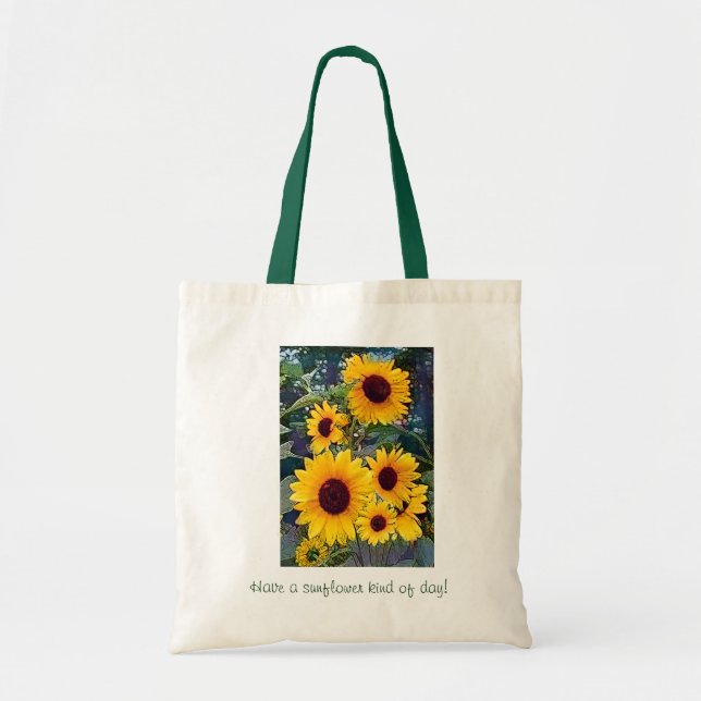 Bolso De Tela Girasoles (Frente)