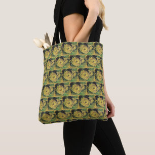Bolso De Tela Girasoles de Van Gogh - Arte floral amarillo brill