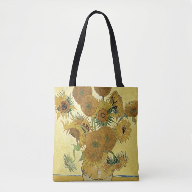 Bolso De Tela Girasoles de Vincent van Gogh el |, 1888 (Anverso)