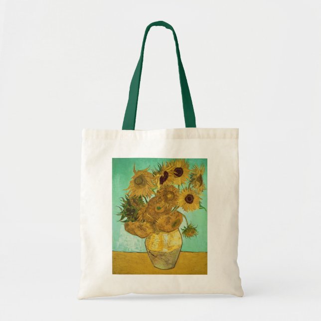 Bolso De Tela Girasoles de Vincent van Gogh el |, 1888 (Frente)