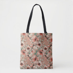 Bolso De Tela girasoles, manzanas: patrón de acuarela otoñal