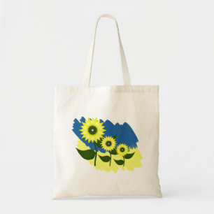 Bolso De Tela Girasoles ucranianos. Bandera de Ucrania. Ucrania