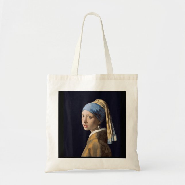 Bolso De Tela Girl with a Pearl Earring by Johannes Vermeer (Frente)
