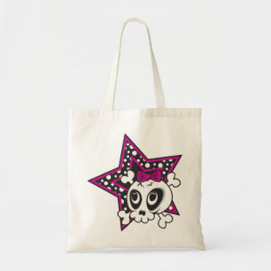 Bolso De Tela Girlie Emo Skull