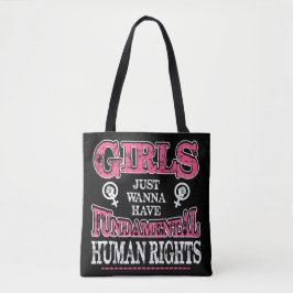 Bolso De Tela Girls Just Wanna Have Fundamental Rights