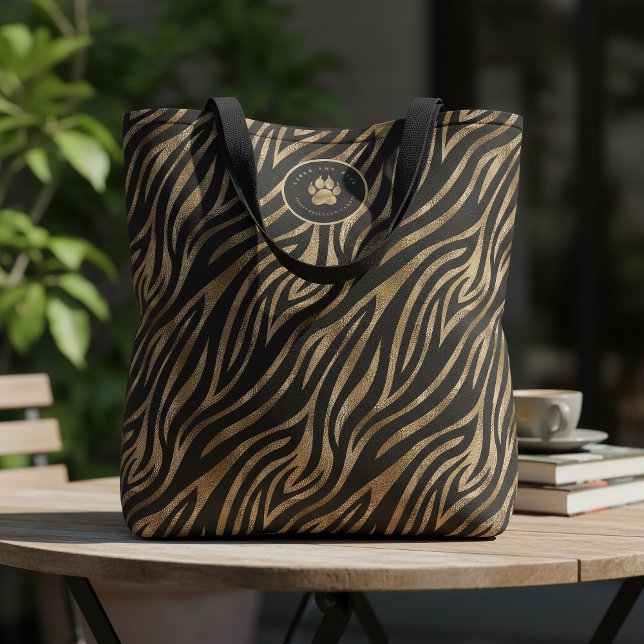 Bolso De Tela Girls Run Wild Bachelorette Zebra Blk Gold ID1151 (Subido por el creador)