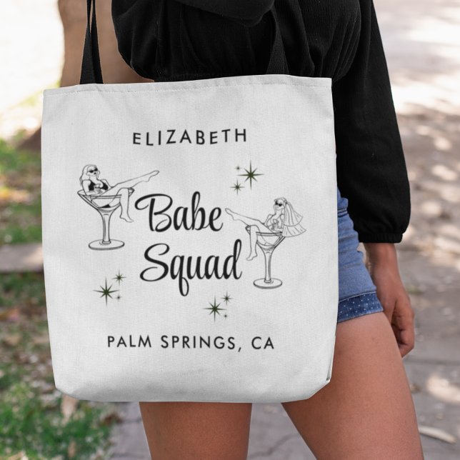 Bolso De Tela Girly Babe Squad Fiesta de Despedida de Soltera Bl (Subido por el creador)
