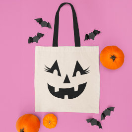 Bolso De Tela Girly Jack O Lantern Calabaza Halloween