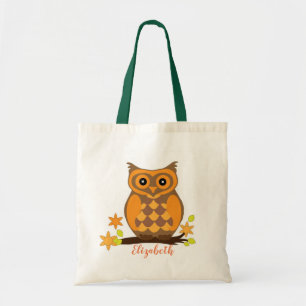 Bolso De Tela Girly Owl