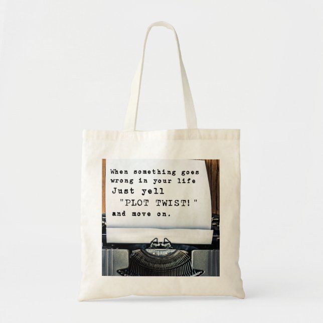 Bolso De Tela "Giro de ranura" Tote Bag (Frente)
