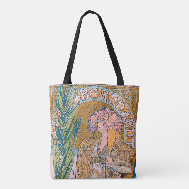 Bolso De Tela Gismonda, Sarah Bernhardt, Mucha (Reverso)