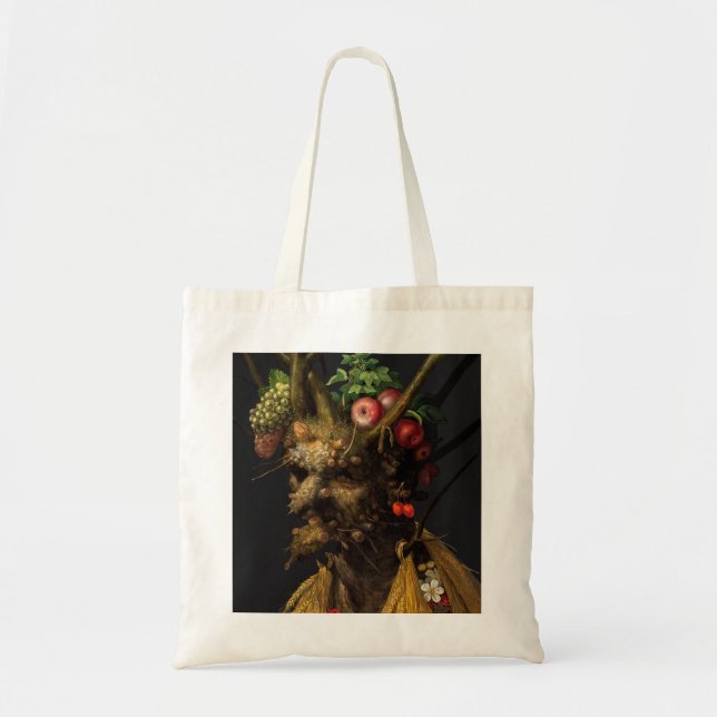 Bolso De Tela Giuseppe Arcimboldo - Cuatro estaciones en una sol (Frente)