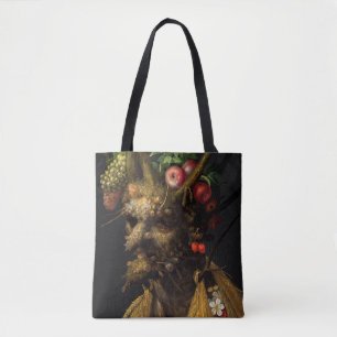 Bolso De Tela Giuseppe Arcimboldo - Cuatro estaciones en una sol
