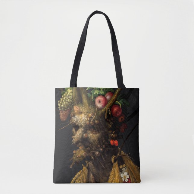 Bolso De Tela Giuseppe Arcimboldo - Cuatro estaciones en una sol (Anverso)