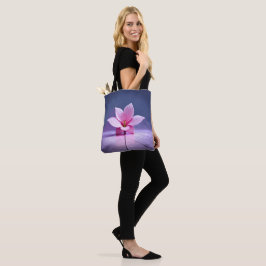 Bolso De Tela Gladioli Dimensional: Obra maestra rosa y púrpura