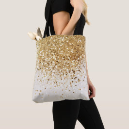 Bolso De Tela Glam #2, Purpurina de oro espumoso