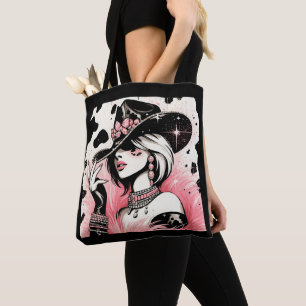 Bolso De Tela Glam cowgirl rústico estampado vaqueta rosa brillo