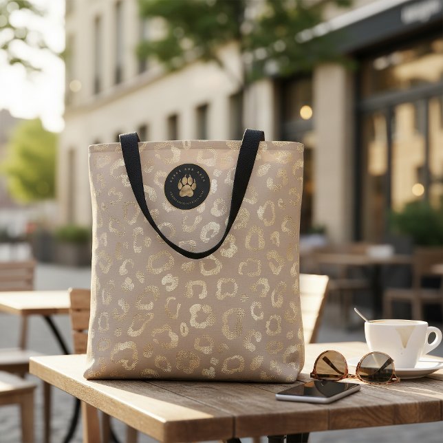 Bolso De Tela Glam Leopard Spot Pattern Safari Gold ID1154 (Subido por el creador)