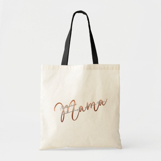 Bolso De Tela Glam Mama (Frente)