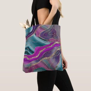 Bolso De Tela Glam, Purpurina de Agate de Sirena de Unicornio #2