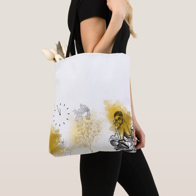 Bolso De Tela glamour del tote (Detalle)