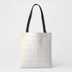 Bolso De Tela Glamour elegante moderno Faux Gold Stripes
